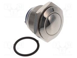 Switch: vandal resistant; SPST-NO; 2A/48VDC; IP65; OFF-(ON); Ø16mm