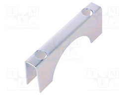 Mounting coupler; steel; zinc; Application: u-bolt
