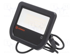 Lamp: LED flood light; 4000(typ)K; IP65; Body: black; 50W; Len: 1m