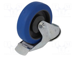 Transport wheel; Ø: 125mm; W: 32mm; H: 156mm; torsional with lock