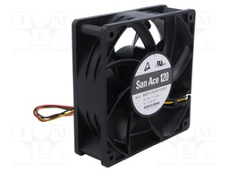 Fan: DC; axial; 24VDC; 120x120x38mm; 309.6m3/h; 58dBA; ball bearing