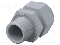 Cable gland; without nut,with long thread; M20; 1.5; IP68; grey