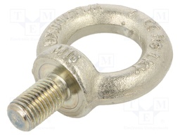 Lifting eye bolt; M16x27; DIN: 580; Head: eye; none; steel; zinc