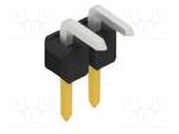 Connector: pin strips; pin header; male; PIN: 2; 2.54mm; THT; 1x2