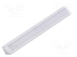 Profiles for LED modules; white; angular,recessed; white; L: 1m