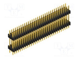 Connector: pin strips; pin header; male; PIN: 62; 1.27mm; THT; 2x31