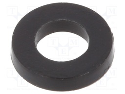 Washer; round; M3; D=6mm; h=1mm; polyamide; Colour: black