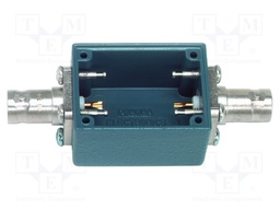 Case; blue; 500V; female,BNC x2; 38.1x22.35x28.7mm; 50Ω