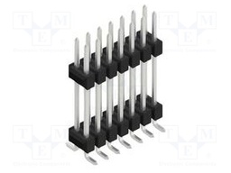 Connector: pin strips; pin header; male; PIN: 14; 2.54mm; SMT; 2x7