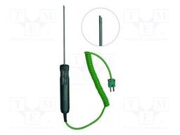 Probe: K-type temperature; -50÷600°C; Probe l: 1m; Probe dia: 3mm