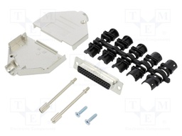 D-Sub HD; PIN: 44; female; shielded; straight; soldering; for cable