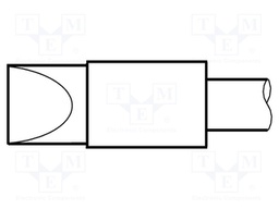 Tip; chisel; 6.6x1.8mm; longlife