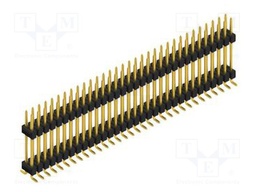 Connector: pin strips; pin header; male; PIN: 64; 2.54mm; SMT; 2x32