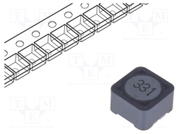 Inductor: wire; SMD; 330uH; 950mA; 640mΩ; 12x12x8mm; ±20%; -40÷125°C