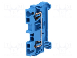 Splice terminal: rail; 0.08÷2.5mm2; ways: 1; terminals: 2; blue
