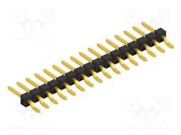 Connector: pin strips; pin header; male; PIN: 16; 2.54mm; SMT; 1x16