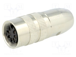 Connector: M16; female; for cable; IP68; plug; soldering; 60V; PIN: 7
