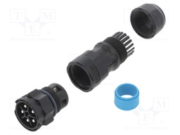 Connector: circular; male; plug; screw terminal; PIN: 5; for cable