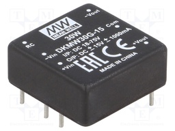 Converter: DC/DC; 30W; Uin: 18÷75V; Uout: 15VDC; Uout2: -15VDC; 18g