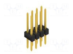 Connector: pin strips; pin header; male; PIN: 8; 2.54mm; THT; 2x4