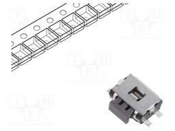 Microswitch TACT; SPST; Pos: 2; 0.05A/12VDC; SMT; none; 2.2N; 1.65mm