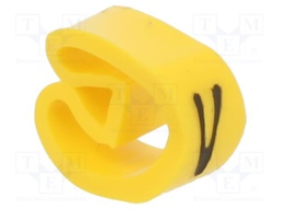 Markers for cables and wires; Label symbol: V; 4÷10mm; PVC; PA