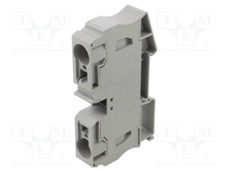 Splice terminal: rail; 2.5÷35mm2; ways: 1; terminals: 2; grey; TS35