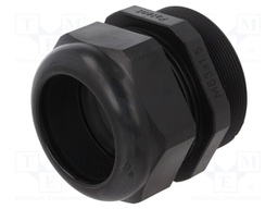 Cable gland; with long thread; M63; IP68; Mat: polyamide; black