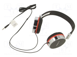 Headphones; black,silver; Jack 3,5mm; headphones; 20Hz÷20kHz