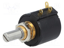 Potentiometer: shaft; multiturn; 10kΩ; 2W; ±3%; 6.35mm; linear; IP50