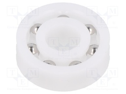 Bearing: ball; Øint: 10mm; Øout: 26mm; W: 8mm; Cage: polyamide