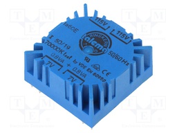Transformer: encapsulated; 1.6VA; 115/230VAC; 7V; 7V; 114mA; 114mA