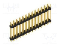 Connector: pin strips; pin header; male; PIN: 54; 2.54mm; THT; 2x27