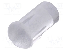 Fiber for LED; Ø3.2mm; L: 5.8mm; round; Front: convex; straight