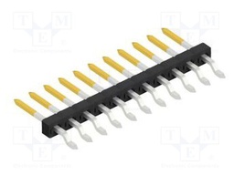 Connector: pin strips; pin header; male; PIN: 11; 2mm; SMT; 1x11