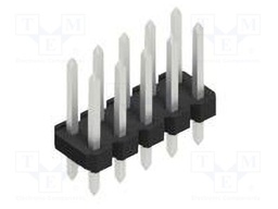Connector: pin strips; pin header; male; PIN: 10; 2.54mm; THT; 2x5