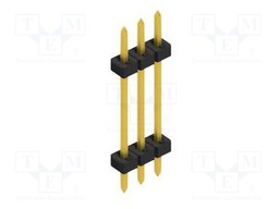 Connector: pin strips; pin header; male; PIN: 3; 2mm; THT; 1x3; 100V