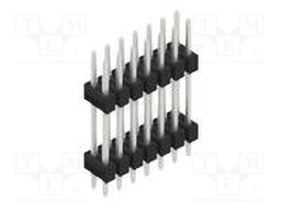 Connector: pin strips; pin header; male; PIN: 14; 2.54mm; THT; 2x7