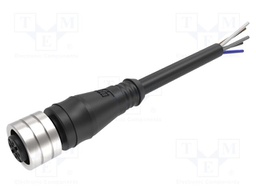 Cable: for sensors/automation; PIN: 3; female; plug; IP67; 2m; cable