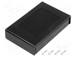 Enclosure: multipurpose; X: 69mm; Y: 108mm; Z: 24mm; ABS; black
