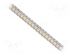 Programmable LED tape; RGBW; 5050; 5V; LED/m: 144; 12mm; white PCB