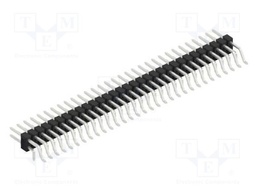 Connector: pin strips; pin header; male; PIN: 62; 2.54mm; SMT,THT