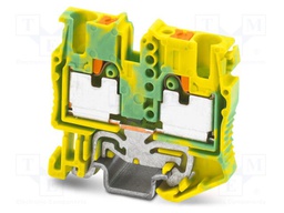 Splice terminal: rail; push-in; PA; 0.14÷4mm2; ways: 1; terminals: 2