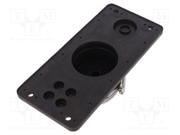 Multigate grommet; TPE (thermoplastic elastomer); black; IP65