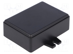 Enclosure: multipurpose; X: 48.5mm; Y: 68mm; Z: 25mm; ABS; black