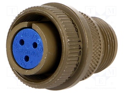 Connector: circular; Series: 97; plug; female; PIN: 3; silver plated