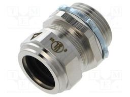 Cable gland; NPT1"; brass; with locknut