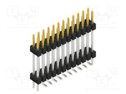 Connector: pin strips; pin header; male; PIN: 24; 2.54mm; SMT; 2x12