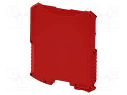 Housing half; left; red; UL94V-0; ME MAX 2-2; PA; X: 6.3mm; Y: 99mm