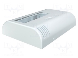 Enclosure: wall mounting; X: 80mm; Y: 120mm; Z: 25mm; ABS; white